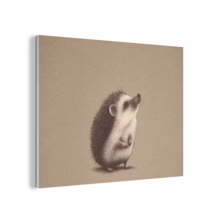 Egel - Snuitje - Bruin - Stekels PET vilt klein -3d