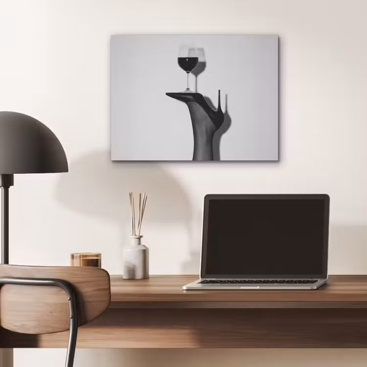 Hak - Wijn - Minimalistisch - Zwart PET vilt klein -sfeer5