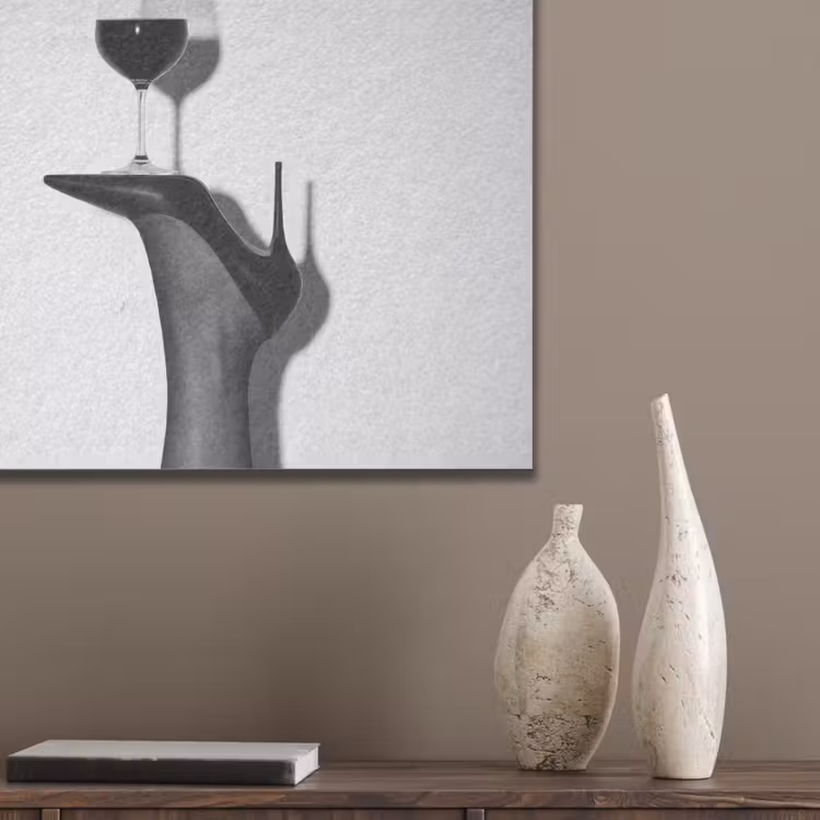 Hak - Wijn - Minimalistisch - Zwart PET vilt klein -sfeer6_closeup