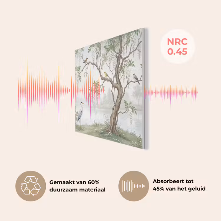 Reiger - Landschap - Groen PET vilt klein -USP_NL