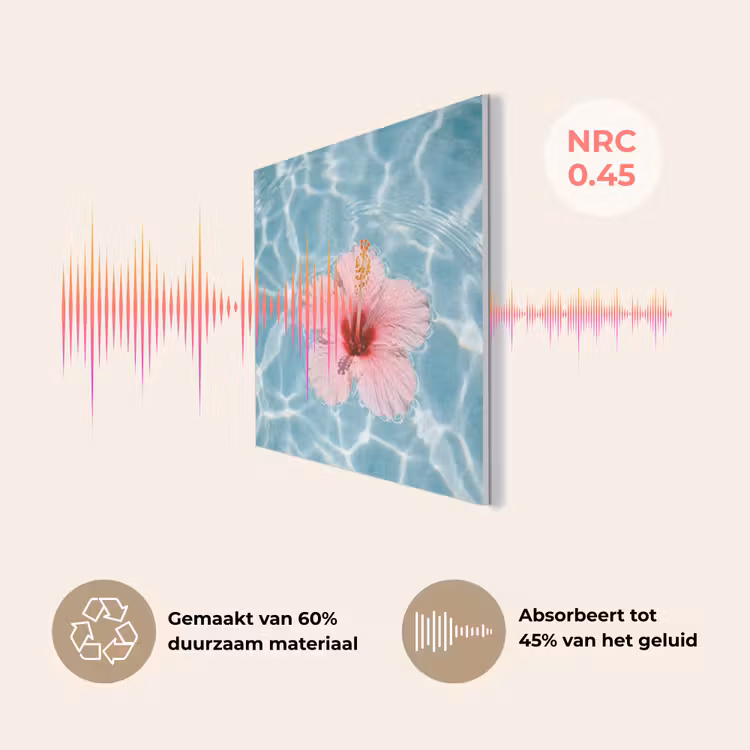 Hibiscus - Water - Roze PET vilt klein -USP_NL