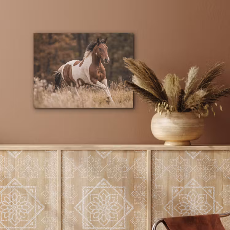 Paard - Bruin - Gras PET vilt klein -sfeer4