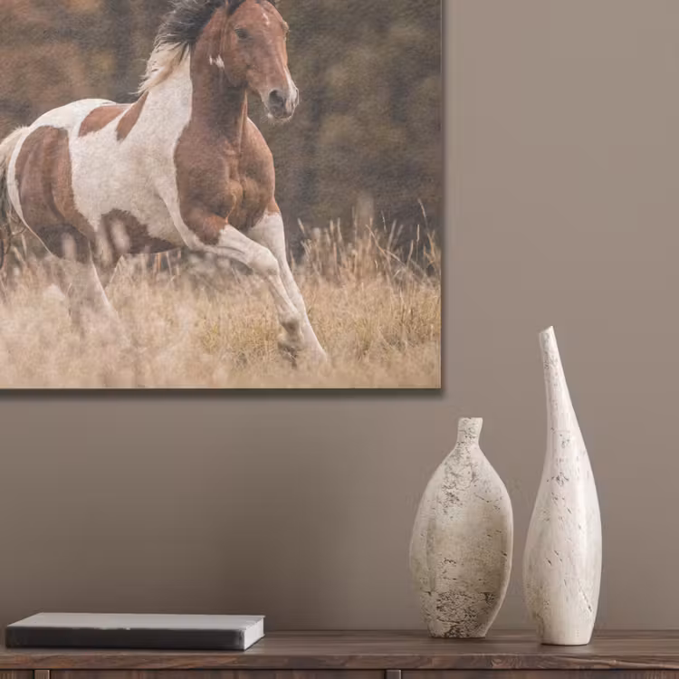 Paard - Bruin - Gras PET vilt klein -sfeer6_closeup