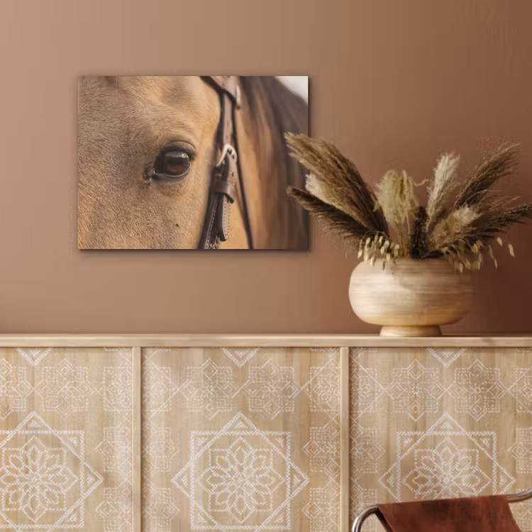 Paard - Oog - Bruin PET vilt klein -sfeer4