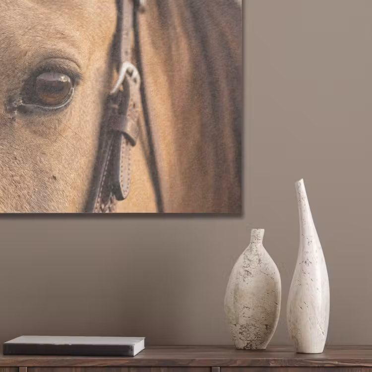 Paard - Oog - Bruin PET vilt klein -sfeer6_closeup
