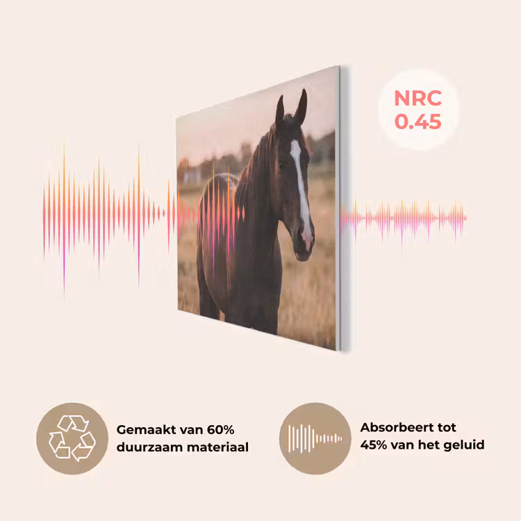 Paard - Zonsondergang - Bruin PET vilt klein -USP_NL