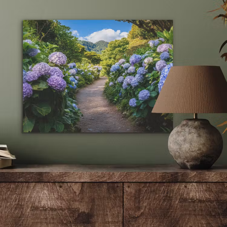 Hortsensia - Pad - Bloemen PET vilt klein -sfeer2