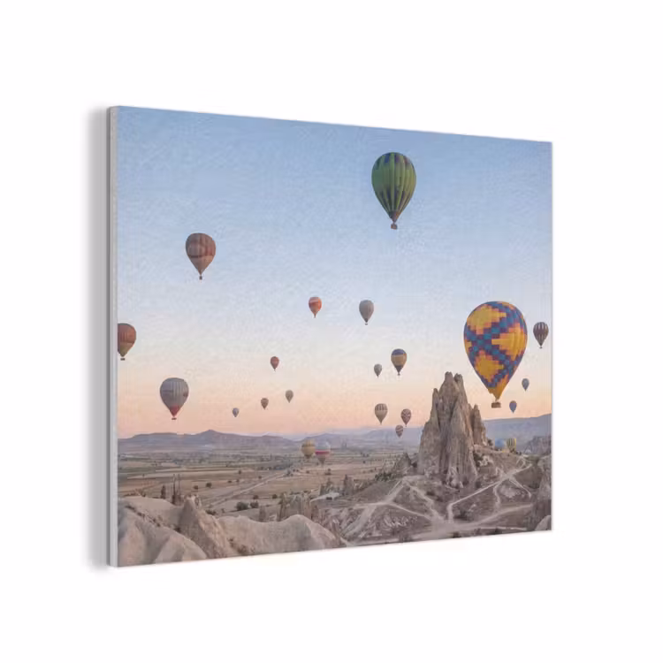 Luchtballonnen - Rotsen - Zonsopgang PET vilt klein -3d