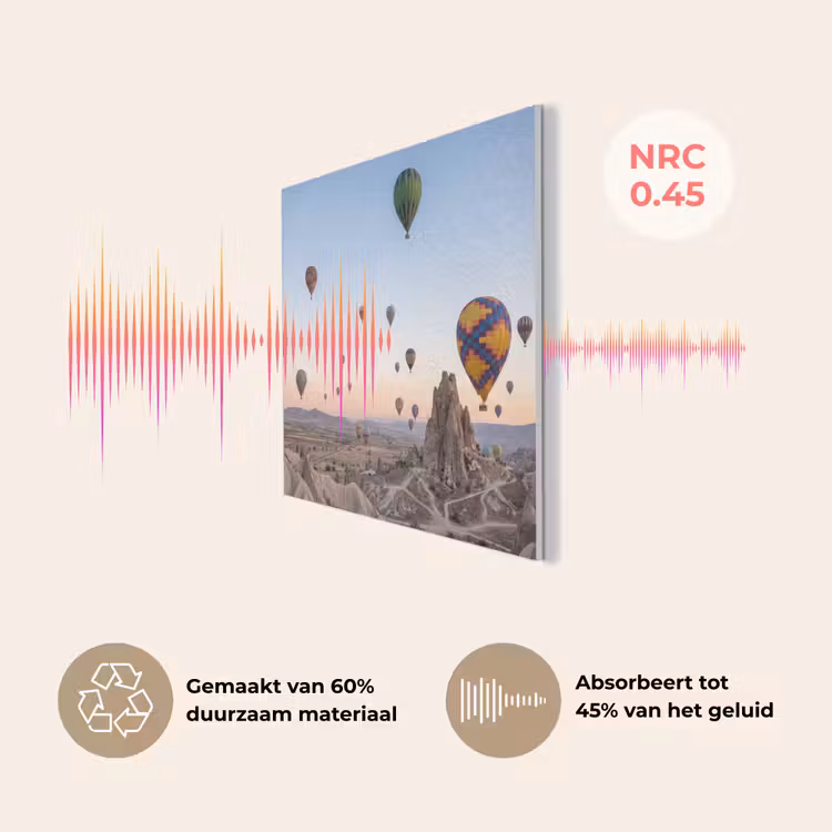 Luchtballonnen - Rotsen - Zonsopgang PET vilt klein -USP_NL