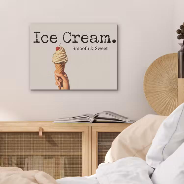 Ice cream - Softijs - Kleurrijk - Kers PET vilt klein -sfeer3