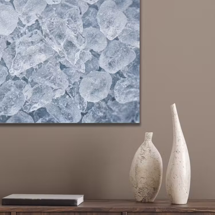 Ijsblokjes - Water - Blauw PET vilt klein -sfeer6_closeup