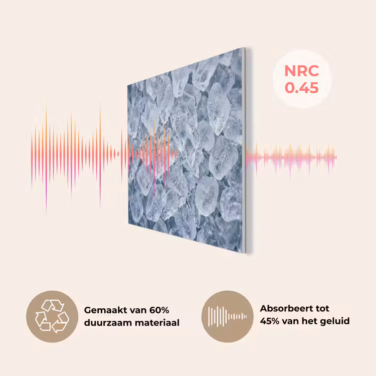 Ijsblokjes - Water - Blauw PET vilt klein -USP_NL