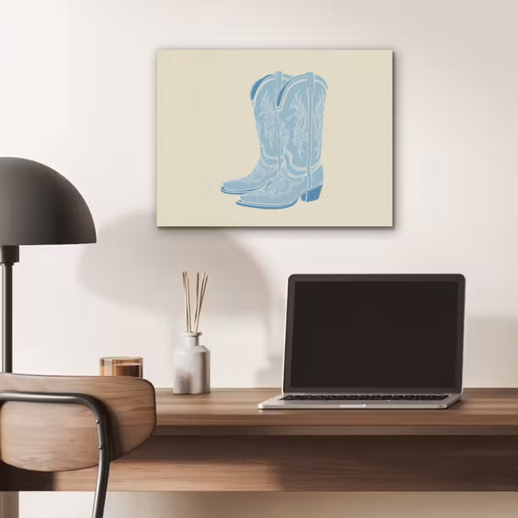 Illustratie - Cowboylaarzen - Patroon PET vilt klein -sfeer5