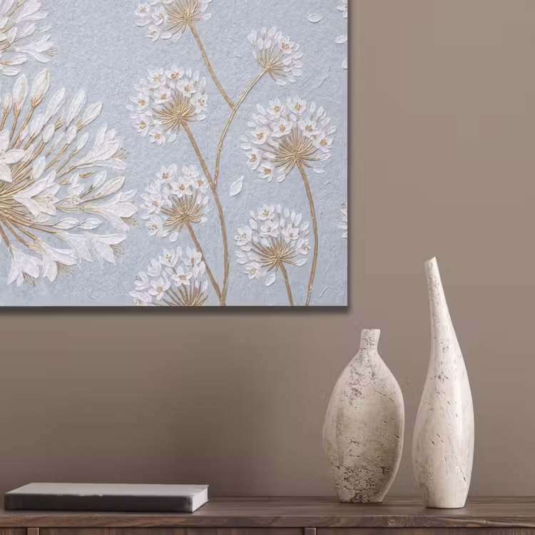 Illustratie - Bloemen - Blauw PET vilt klein -sfeer6_closeup