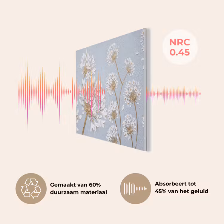 Illustratie - Bloemen - Blauw PET vilt klein -USP_NL