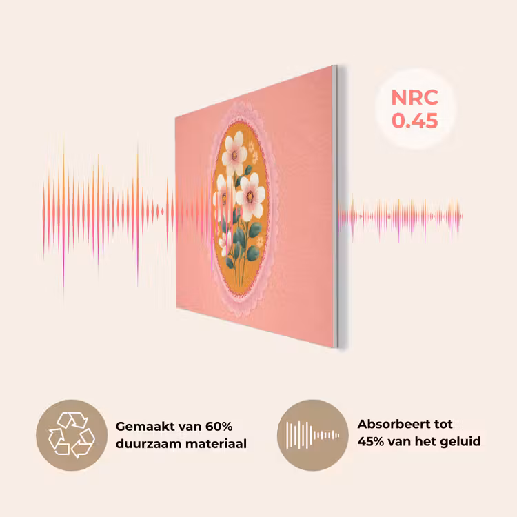 Illustratie - Bloemen - Rand - Roze PET vilt klein -USP_NL