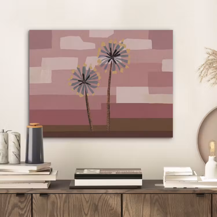 Illustratie - Bloemen - Vlakken - Abstract PET vilt klein -sfeer1