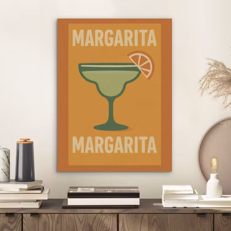 Illustratie - Margarita - Sinaasappelschijf - Oranje PET vilt klein -sfeer1