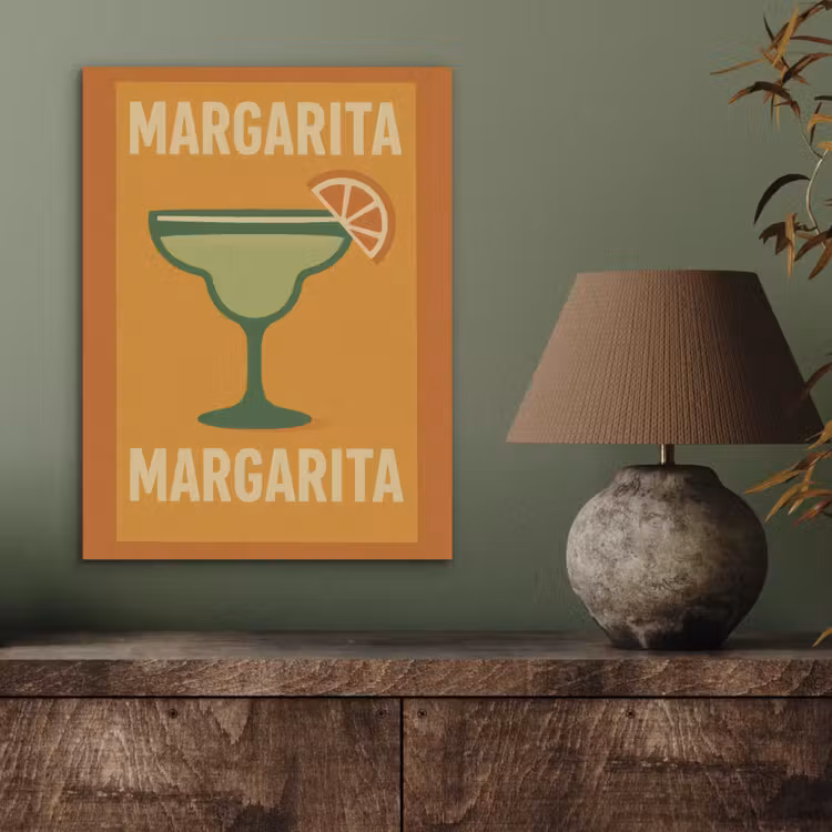 Illustratie - Margarita - Sinaasappelschijf - Oranje PET vilt klein -sfeer2