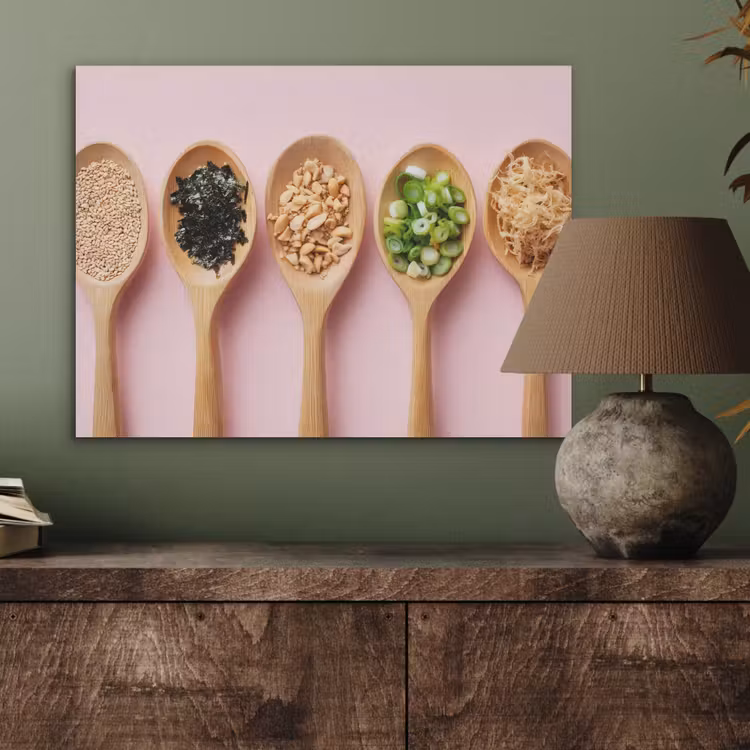 Ingrediënten - Lepels - Hout - Roze PET vilt klein -sfeer2