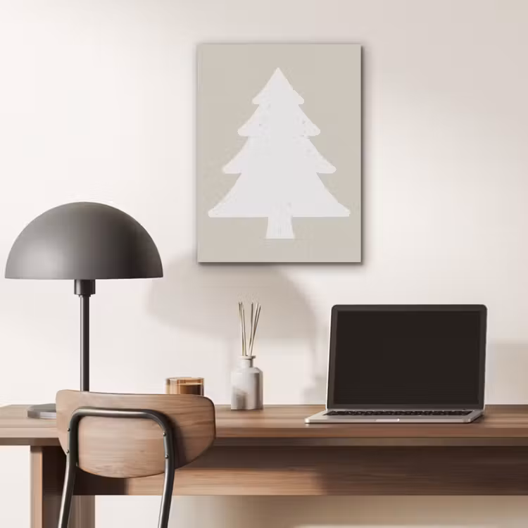 Japandi - Kerstboom - Beige - Kerstversiering PET vilt klein -sfeer5