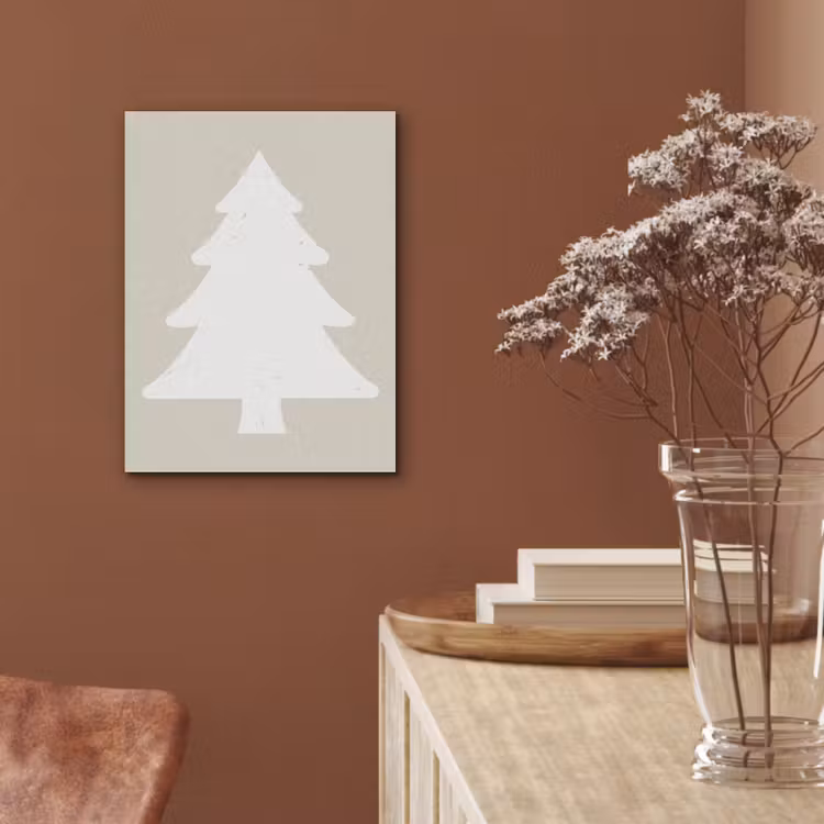 Japandi - Kerstboom - Beige - Kerstversiering PET vilt klein -sfeer4