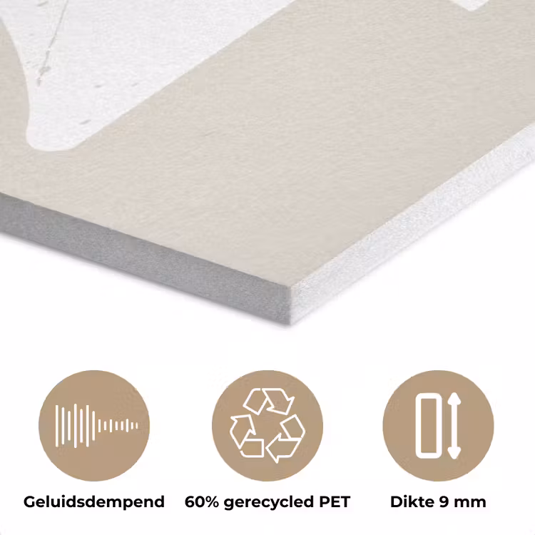 Japandi - Kerstboom - Beige - Kerstversiering PET vilt klein -closeup_NL
