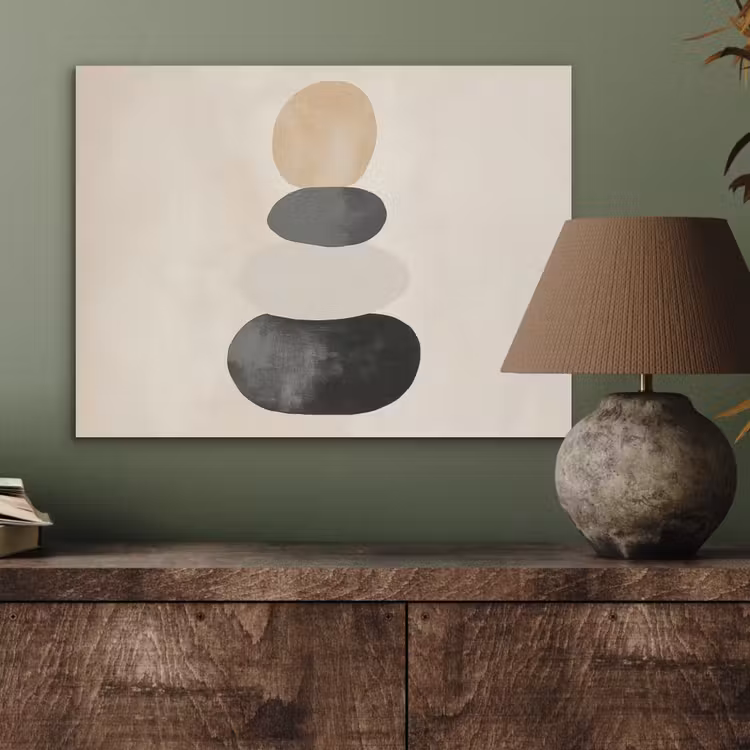 Japandi - Wabi sabi - Beige PET vilt klein -sfeer2