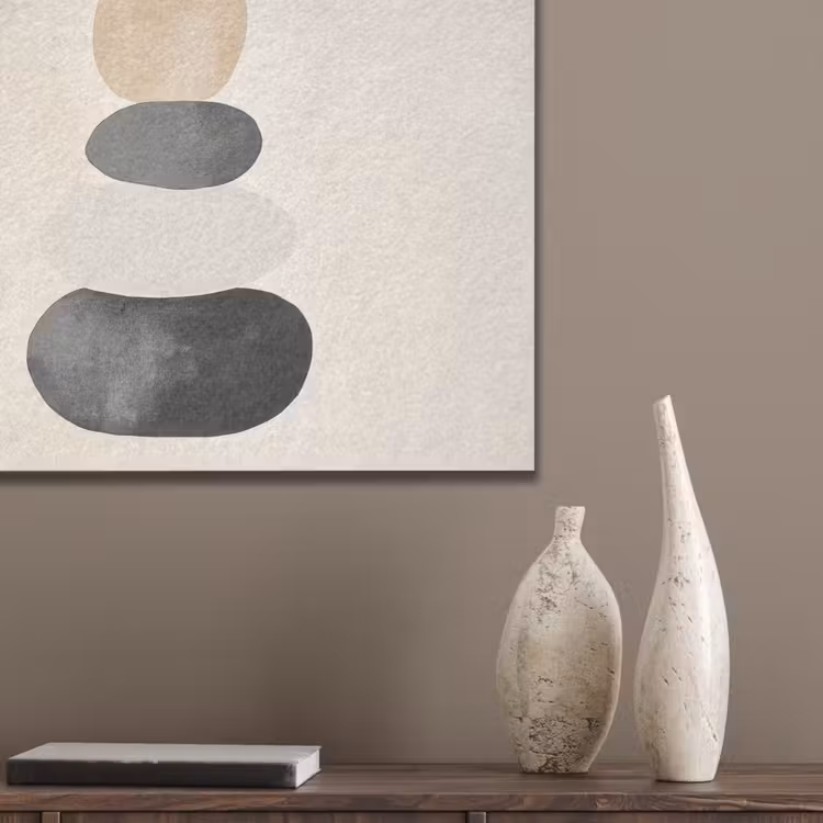 Japandi - Wabi sabi - Beige PET vilt klein -sfeer6_closeup