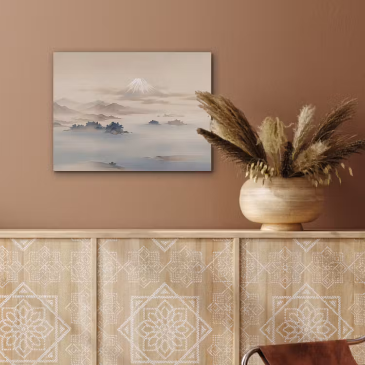 Japans - Landschap - Beige PET vilt klein -sfeer4