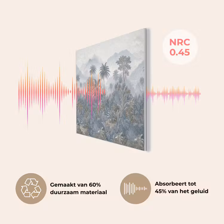 Jungle - Landschap - Blauw PET vilt klein -USP_NL