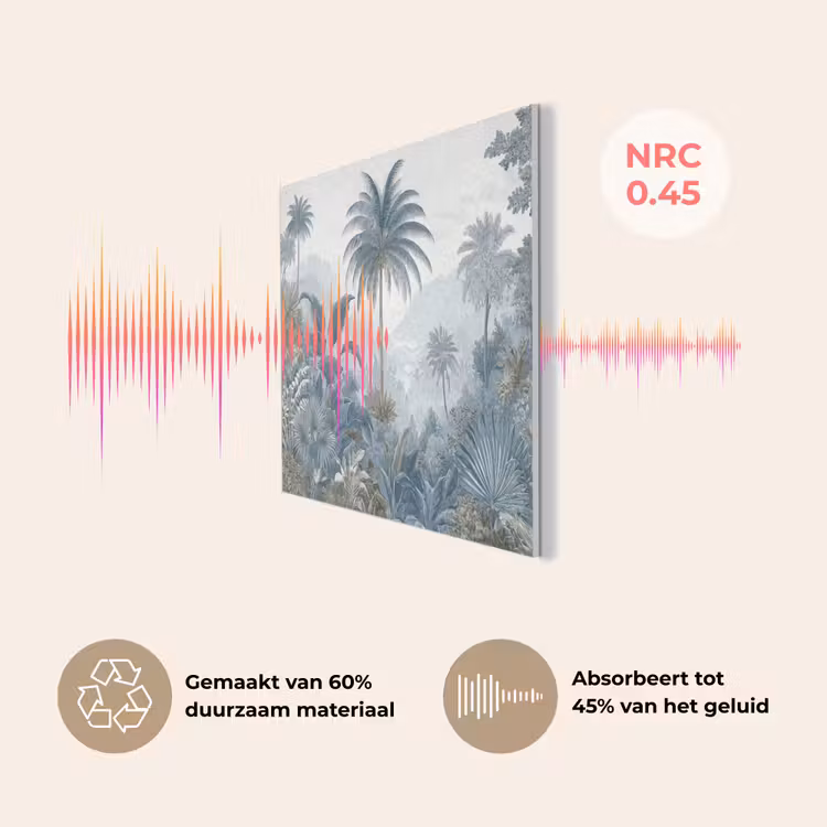 Jungle - Modern - Blauw - Groen PET vilt klein -USP_NL