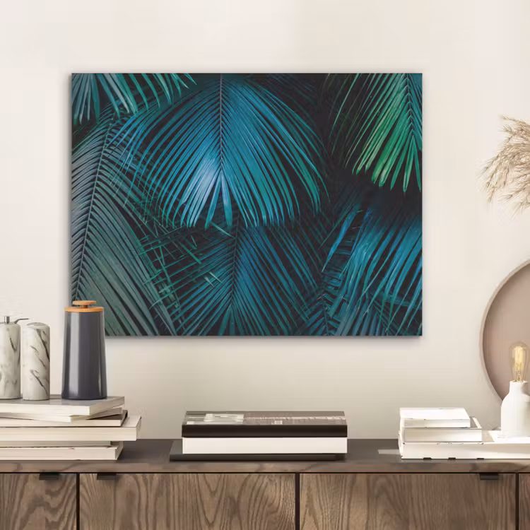 Inductie mat - Jungle - Inductie beschermer - Palmblad - Natuur PET vilt klein -sfeer1