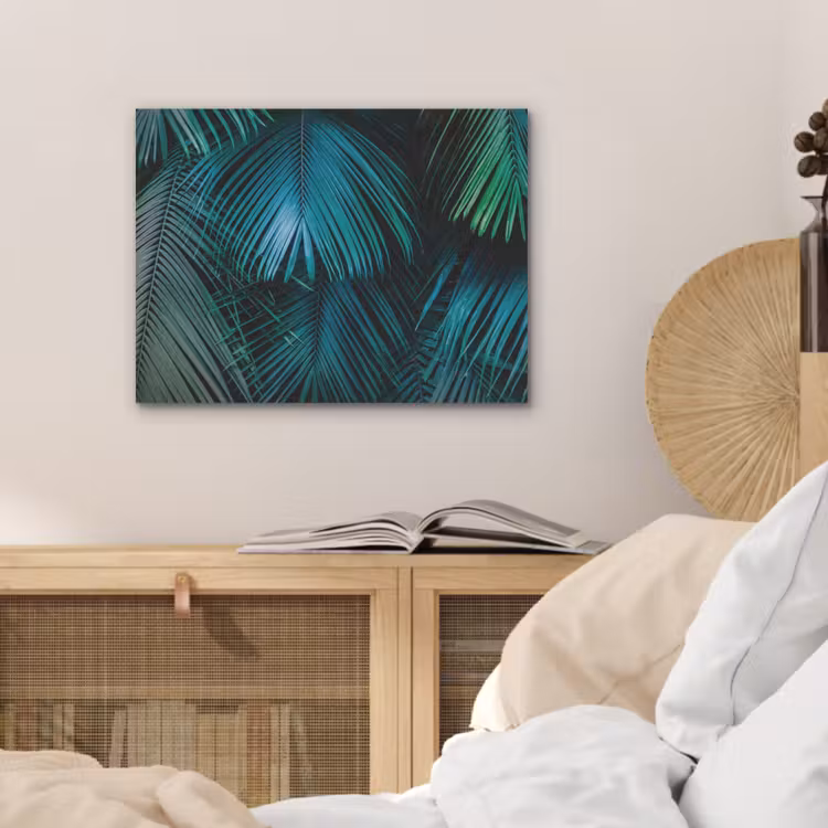 Inductie mat - Jungle - Inductie beschermer - Palmblad - Natuur PET vilt klein -sfeer3