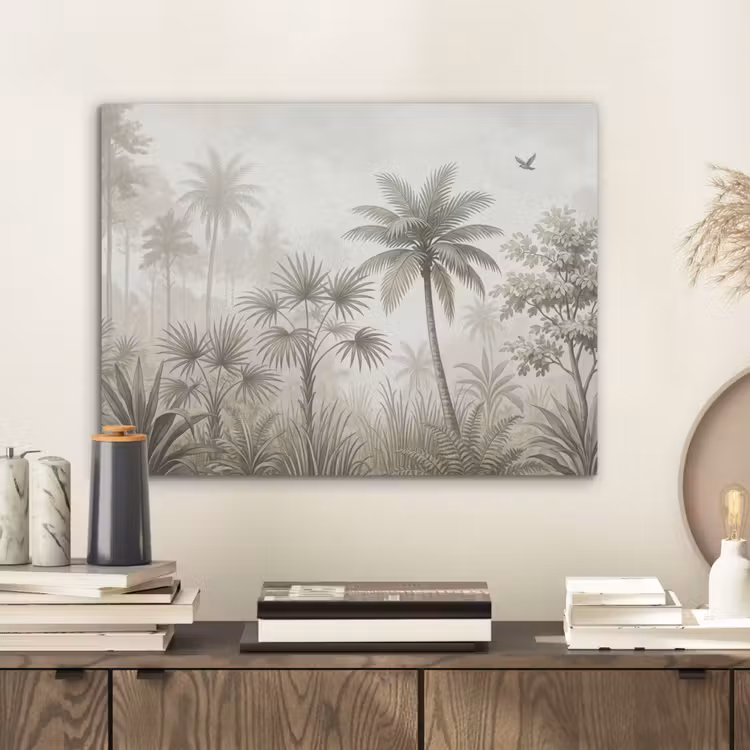 Jungle - Palmbomen - Natuur PET vilt klein -sfeer1
