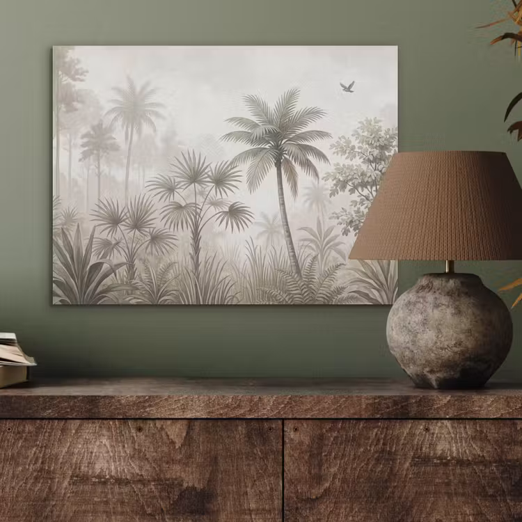 Jungle - Palmbomen - Natuur PET vilt klein -sfeer2