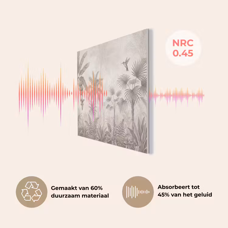 Jungle - Banenboom - Kolibrie - Beige PET vilt klein -USP_NL