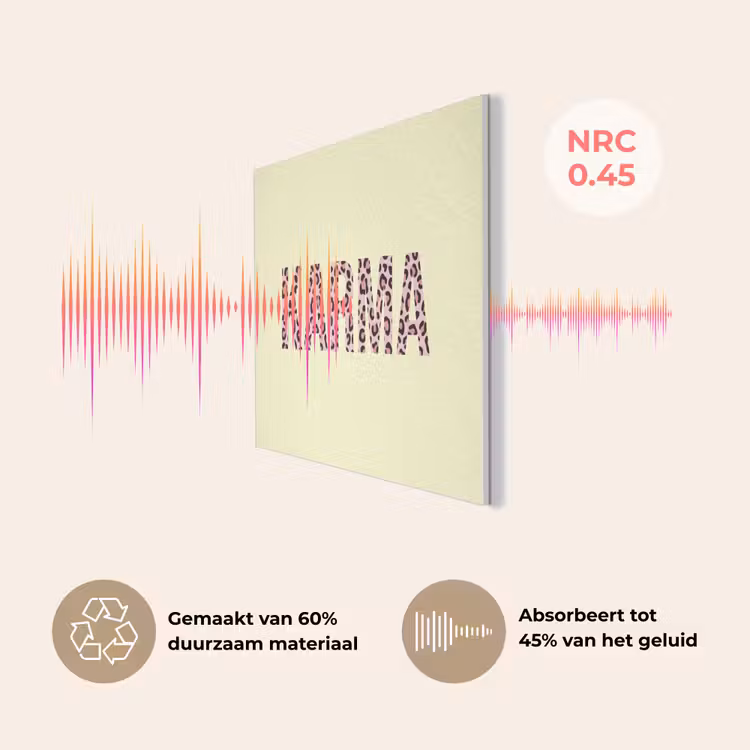 Karma - Luipaardprint - Geel PET vilt klein -USP_NL