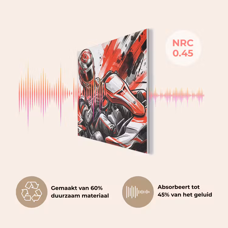 Kart - Coureur - Snelheid - Rood PET vilt klein -USP_NL