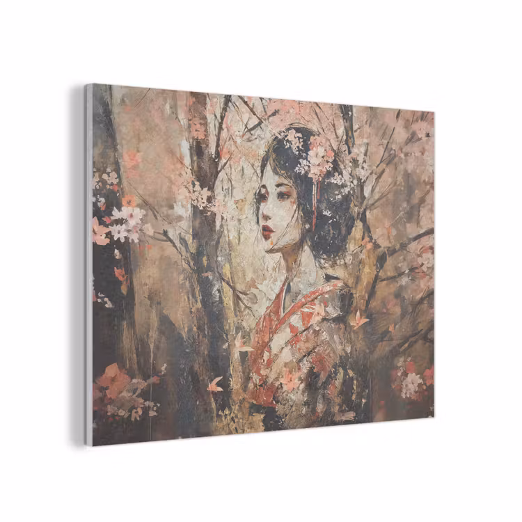 Kimono - Vrouw - kersenbomen PET vilt klein -3d