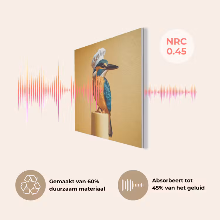 Ijsvogel - Pilaar - Koksmuts - Vogel PET vilt klein -USP_NL
