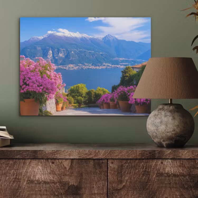 Lake Como - Italië - Landschap PET vilt klein -sfeer2