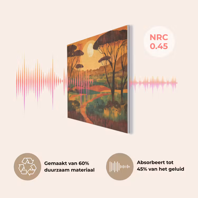 Landschap - Afrikaans - Zon PET vilt klein -USP_NL
