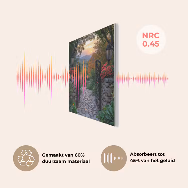 Landschap - Hek - Pad - Zonsondergang - Natuur PET vilt klein -USP_NL