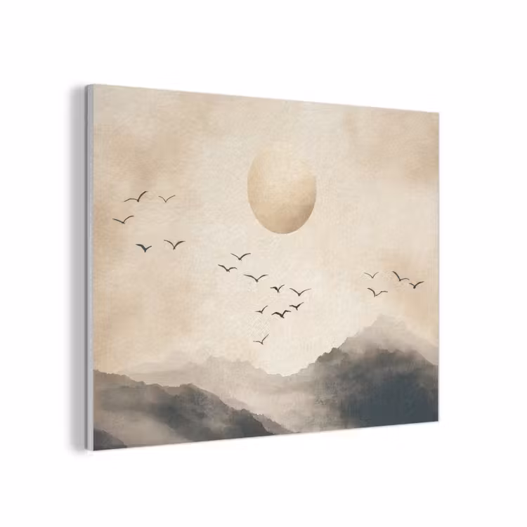 Landschap - Japandi - vogel PET vilt klein -3d