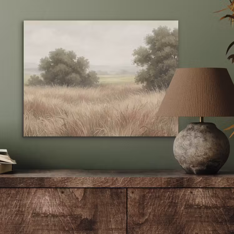Landschap - Minimalistisch - Beige PET vilt klein -sfeer2