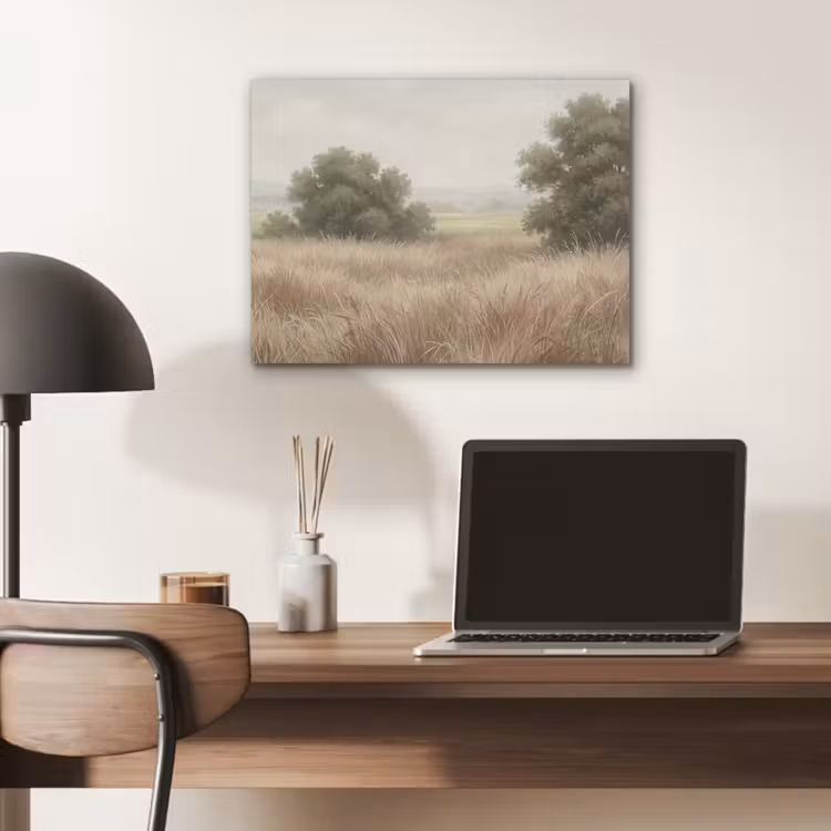 Landschap - Minimalistisch - Beige PET vilt klein -sfeer5