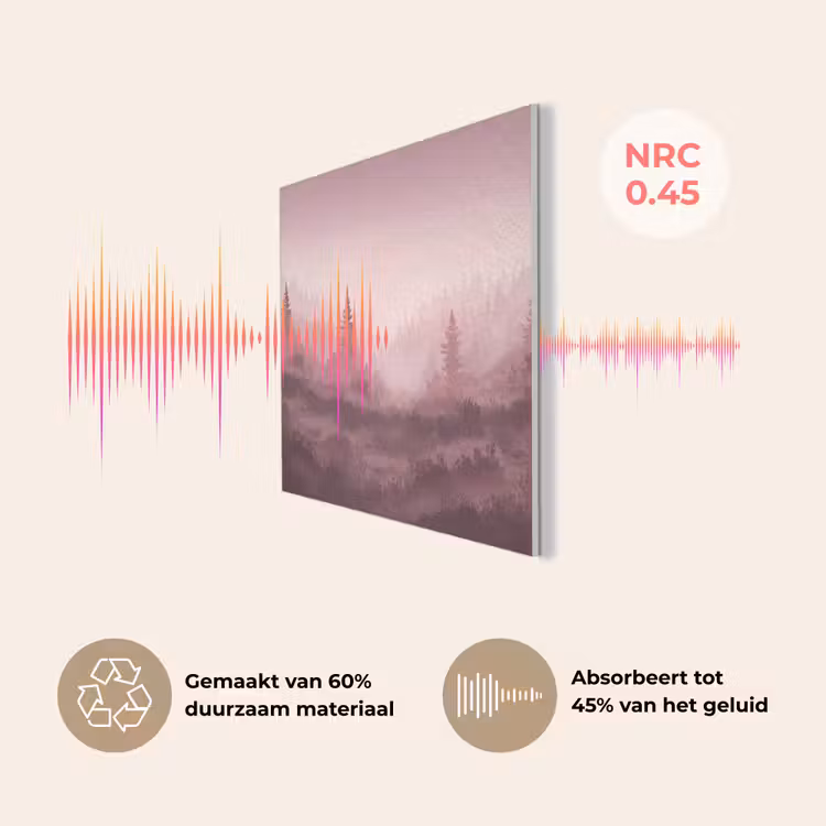 Landschap - Mistig - Roze PET vilt klein -USP_NL