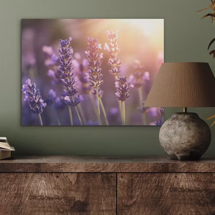 Lavendelbloemen - Paars - Zonlicht PET vilt klein -sfeer2