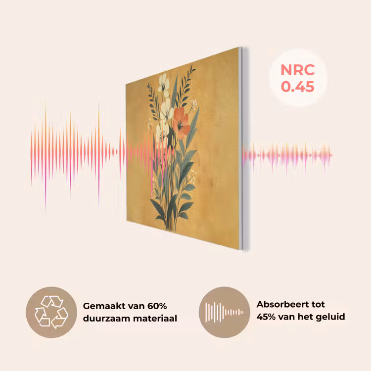 Bladeren - Boeket - Bloemen - Geel PET vilt klein -USP_NL